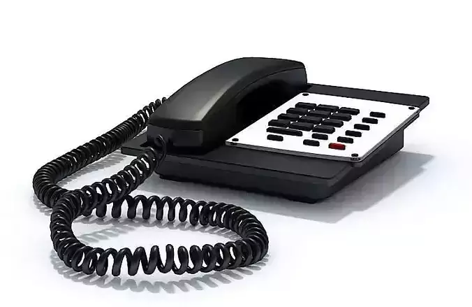 Black Office Phone