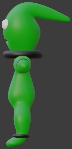 Simple Monster Gatsy Low-poly 3D model_1