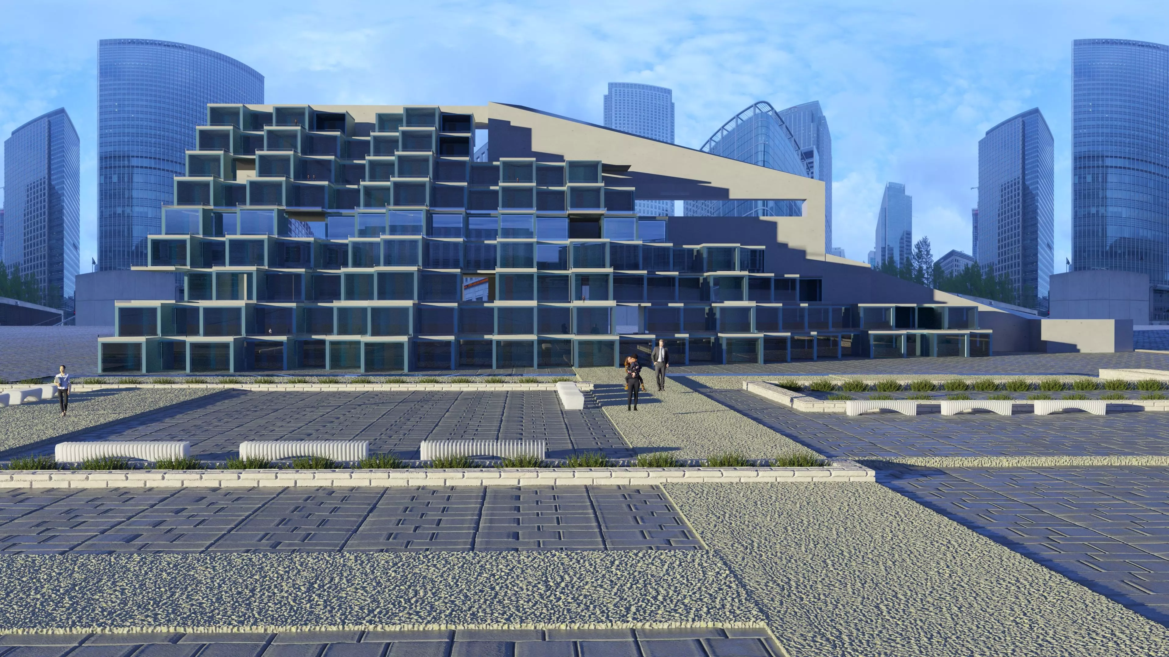 The Wall wooden toy block 3D model_0