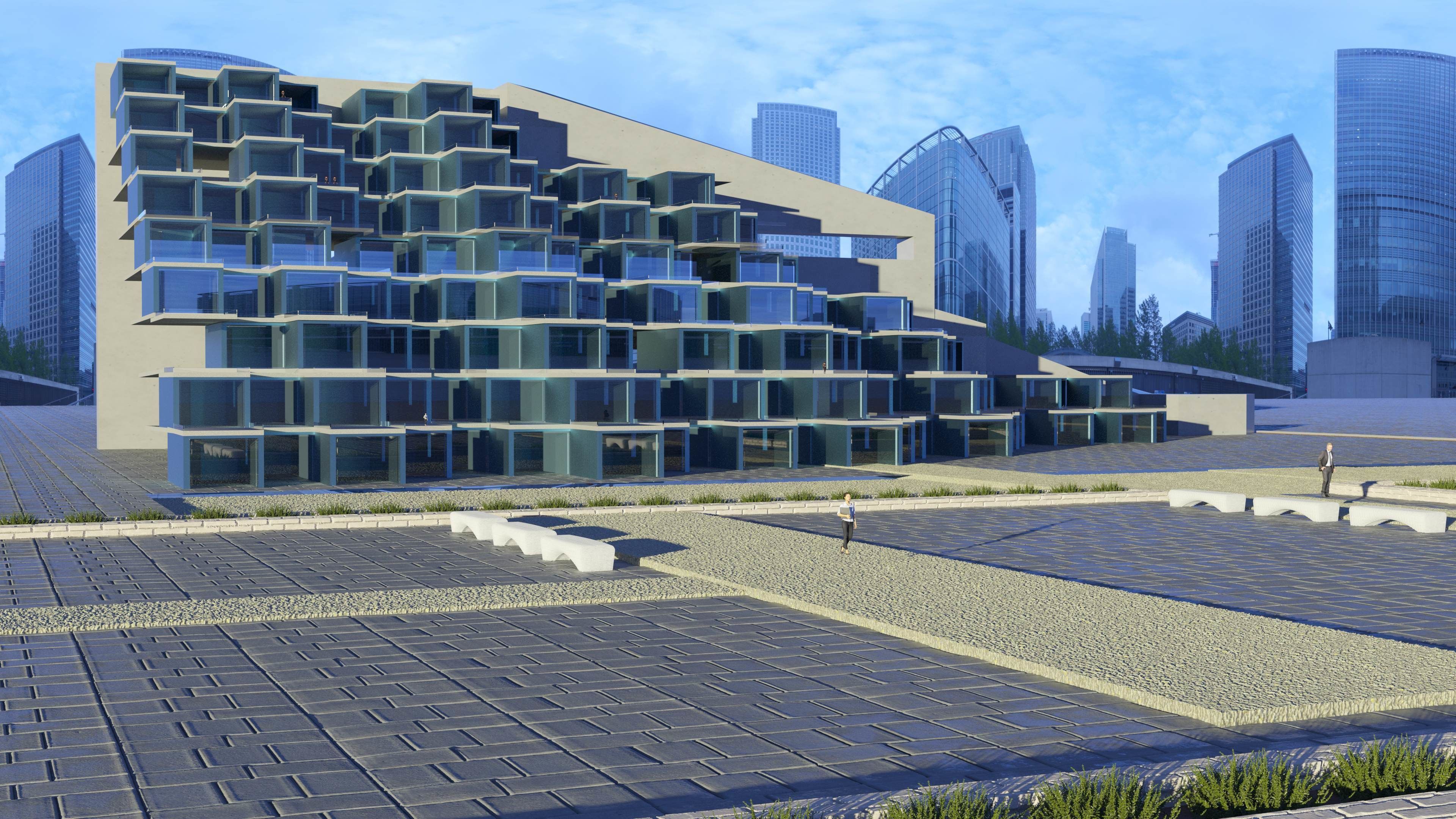 The Wall wooden toy block 3D model_2