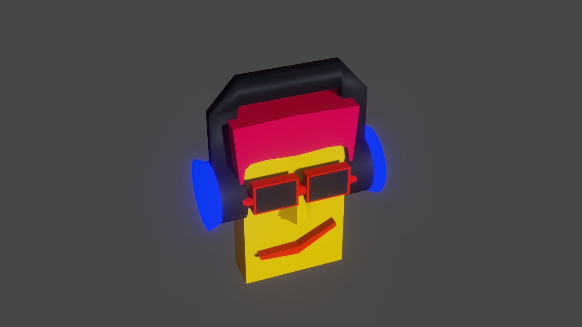 NFT Dj Character Low-poly 3D model_6