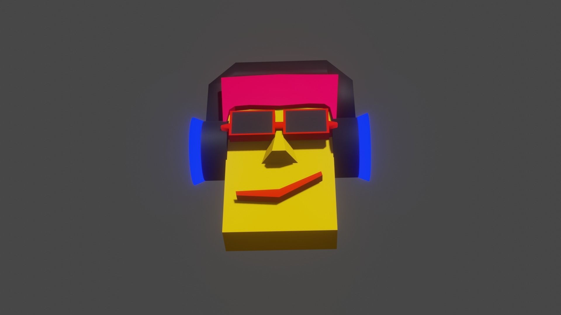 NFT Dj Character Low-poly 3D model_7