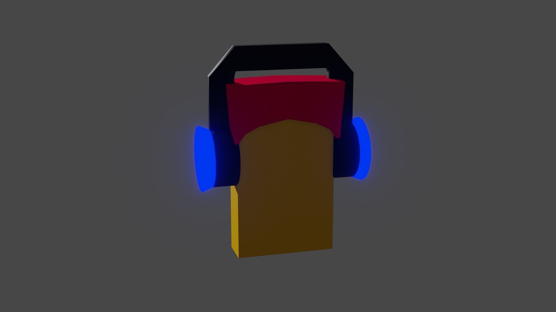 NFT Dj Character Low-poly 3D model_5