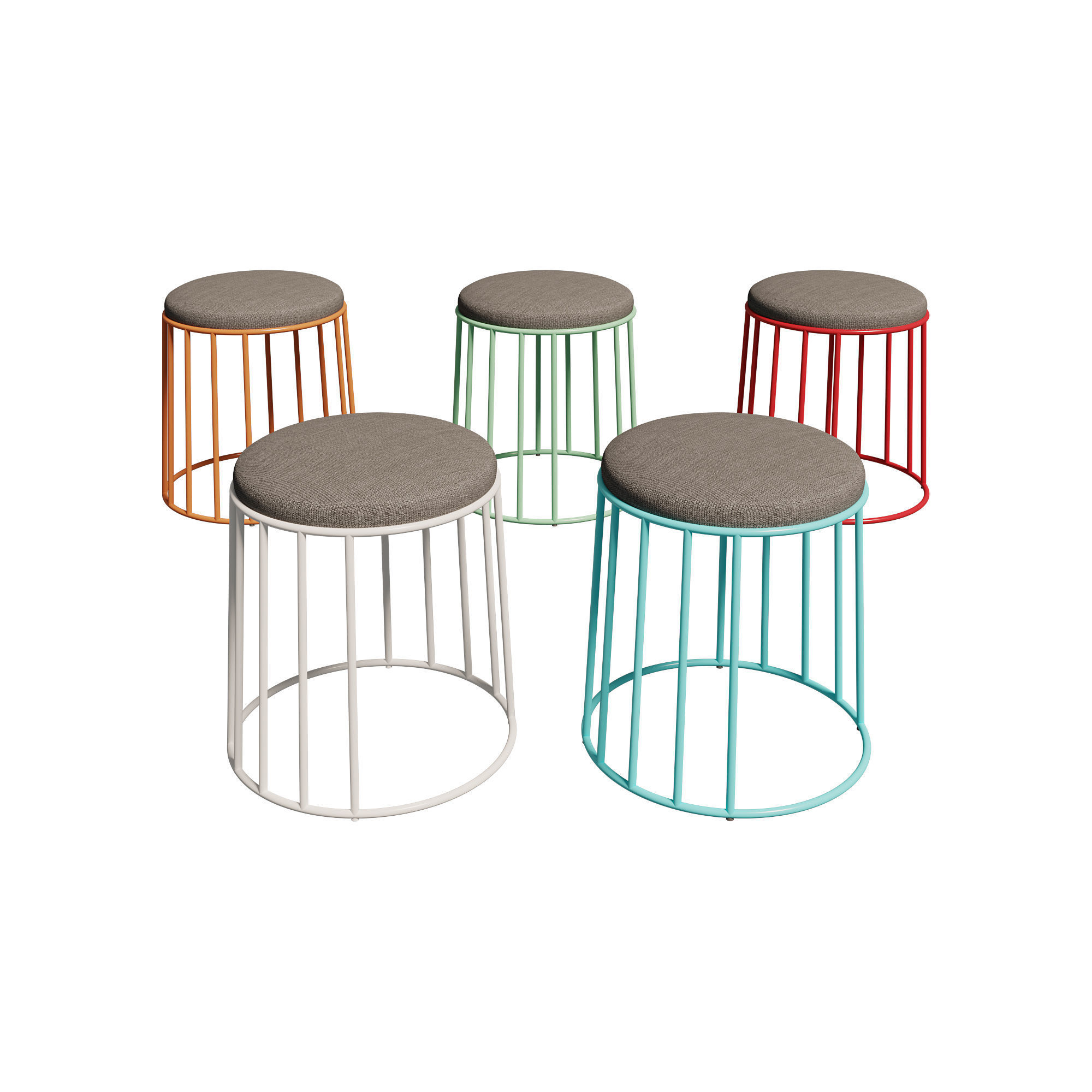 Campus Stool  Free low-poly 3D model_6