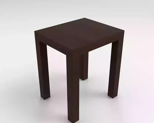 Wooden Stool Volume 01 Low-poly 3D model