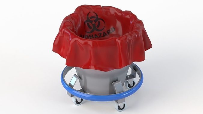Kick Bucket Low-poly 3D model