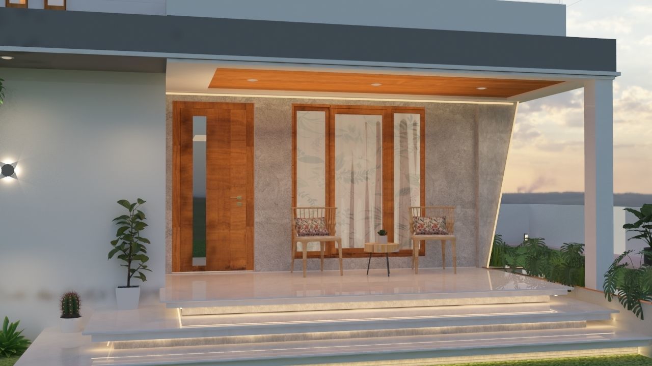 Exterior House Design 3D model_5