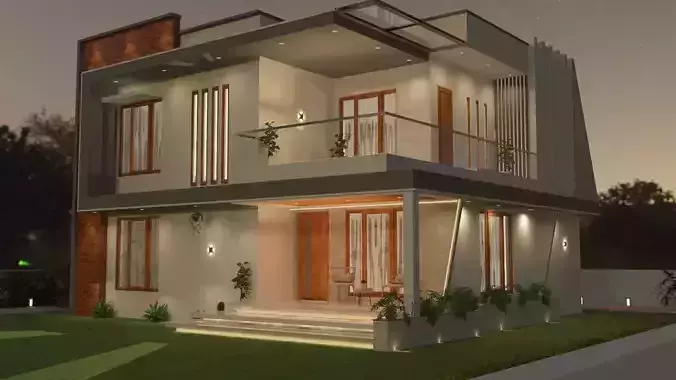 Exterior House Design 3D model