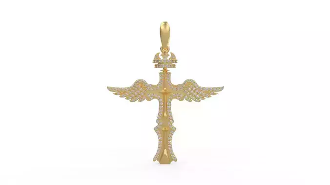 Wing Cross Pendant