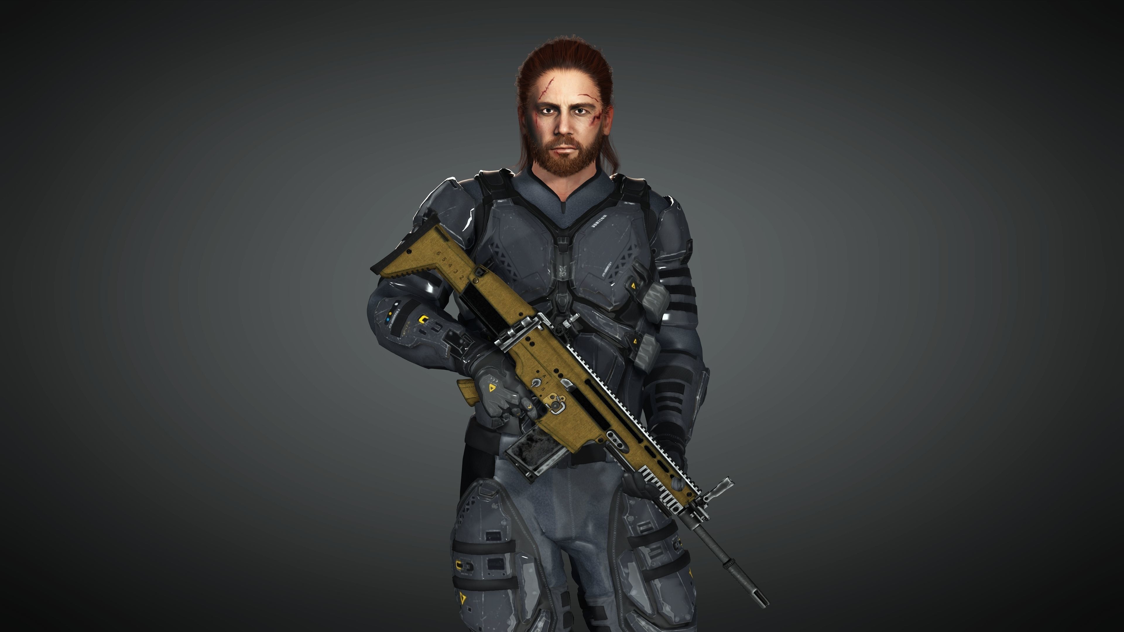 Realistic  and  Rigged Character Game Ready  3D model_8