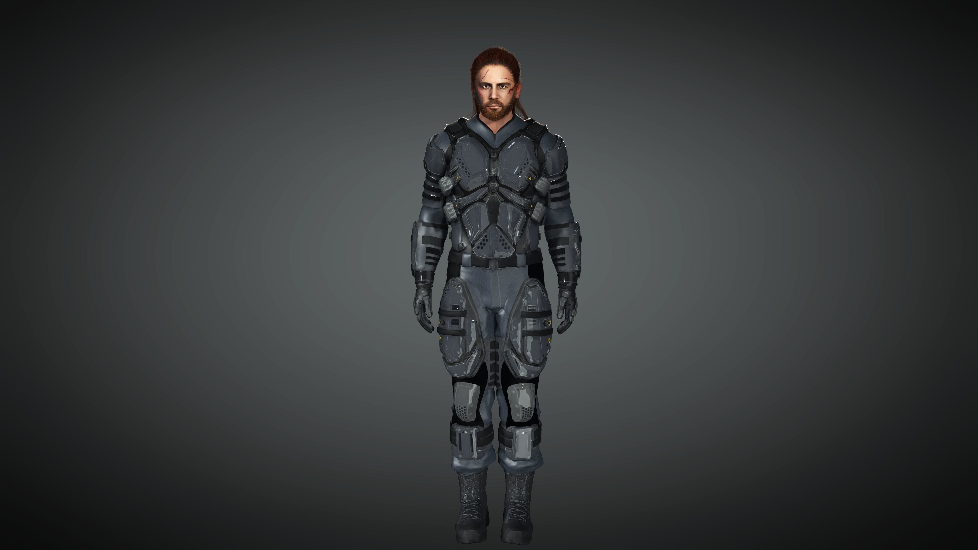 Realistic  and  Rigged Character Game Ready  3D model_6