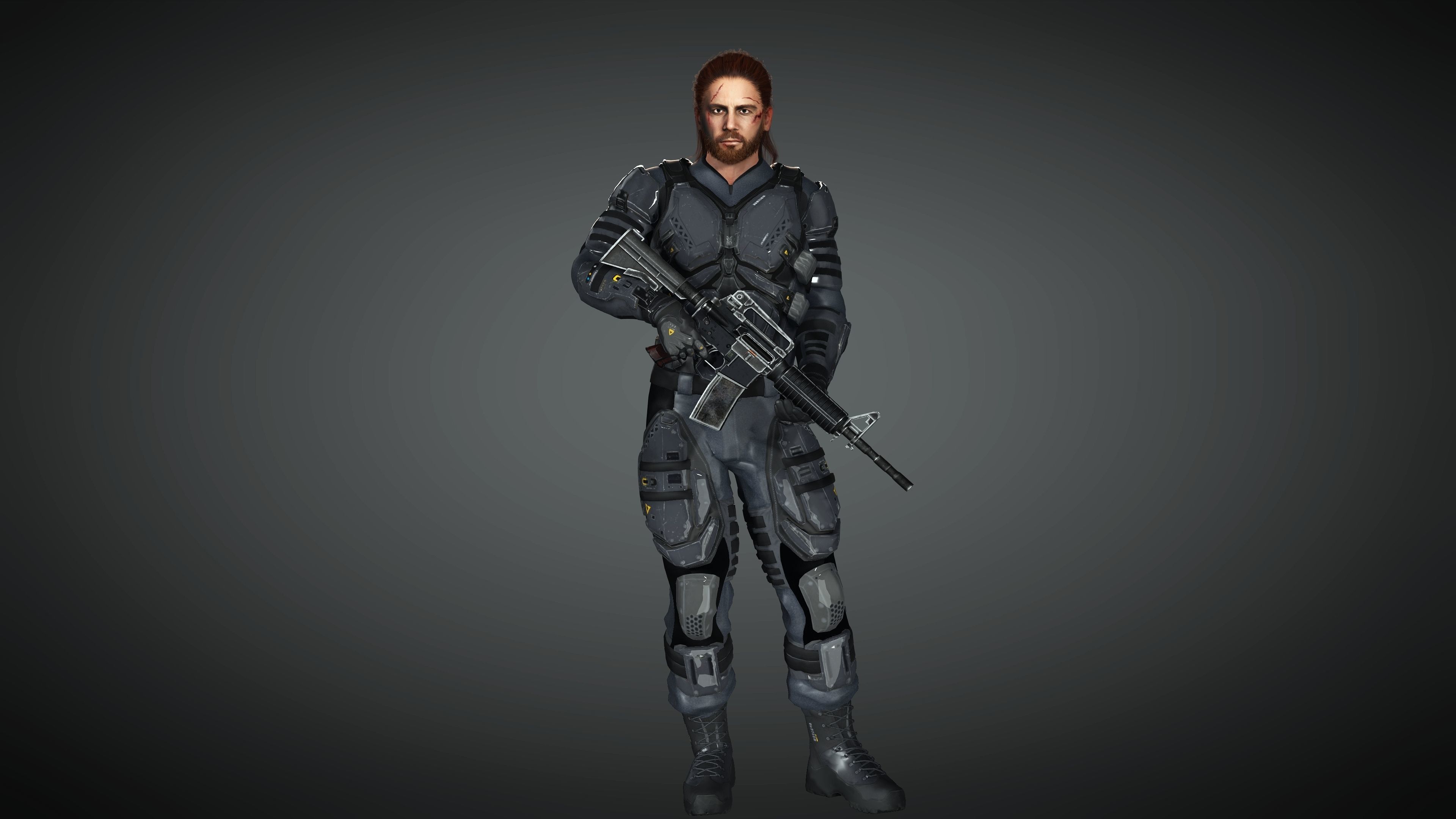 Realistic  and  Rigged Character Game Ready  3D model_10