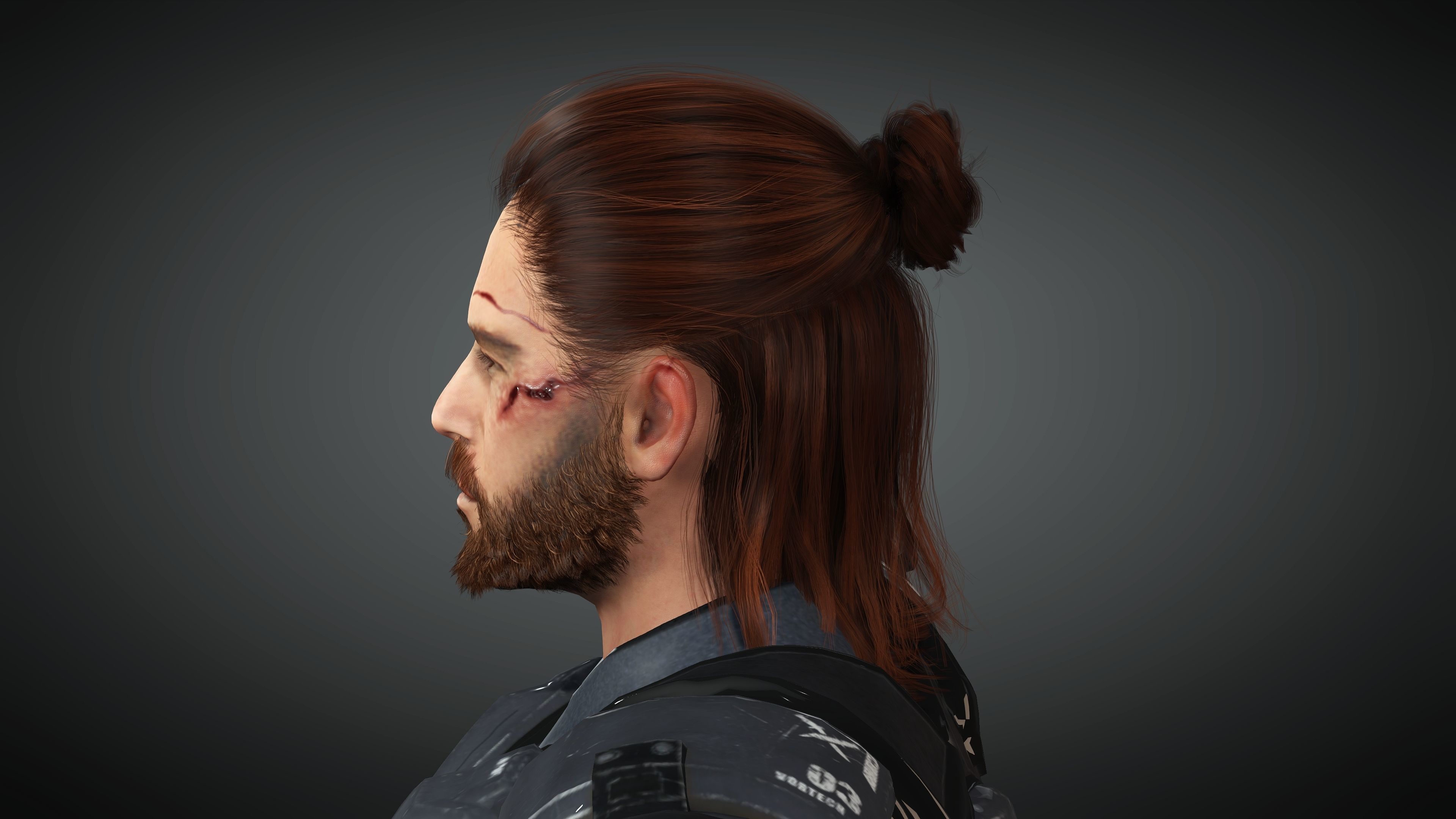 Realistic  and  Rigged Character Game Ready  3D model_14