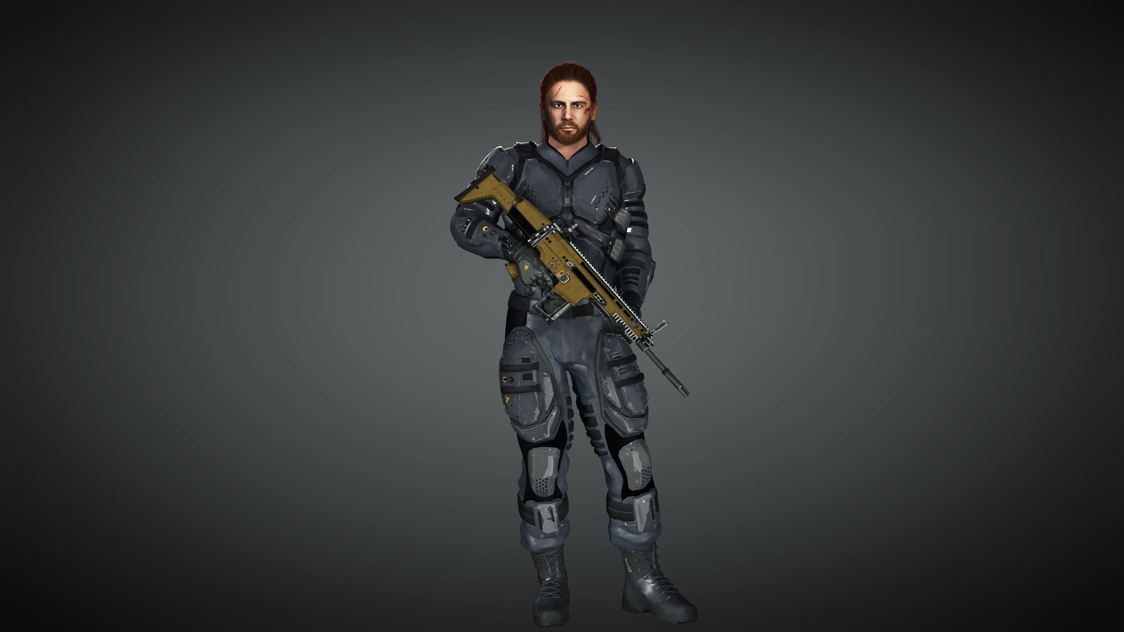 Realistic  and  Rigged Character Game Ready  3D model_7