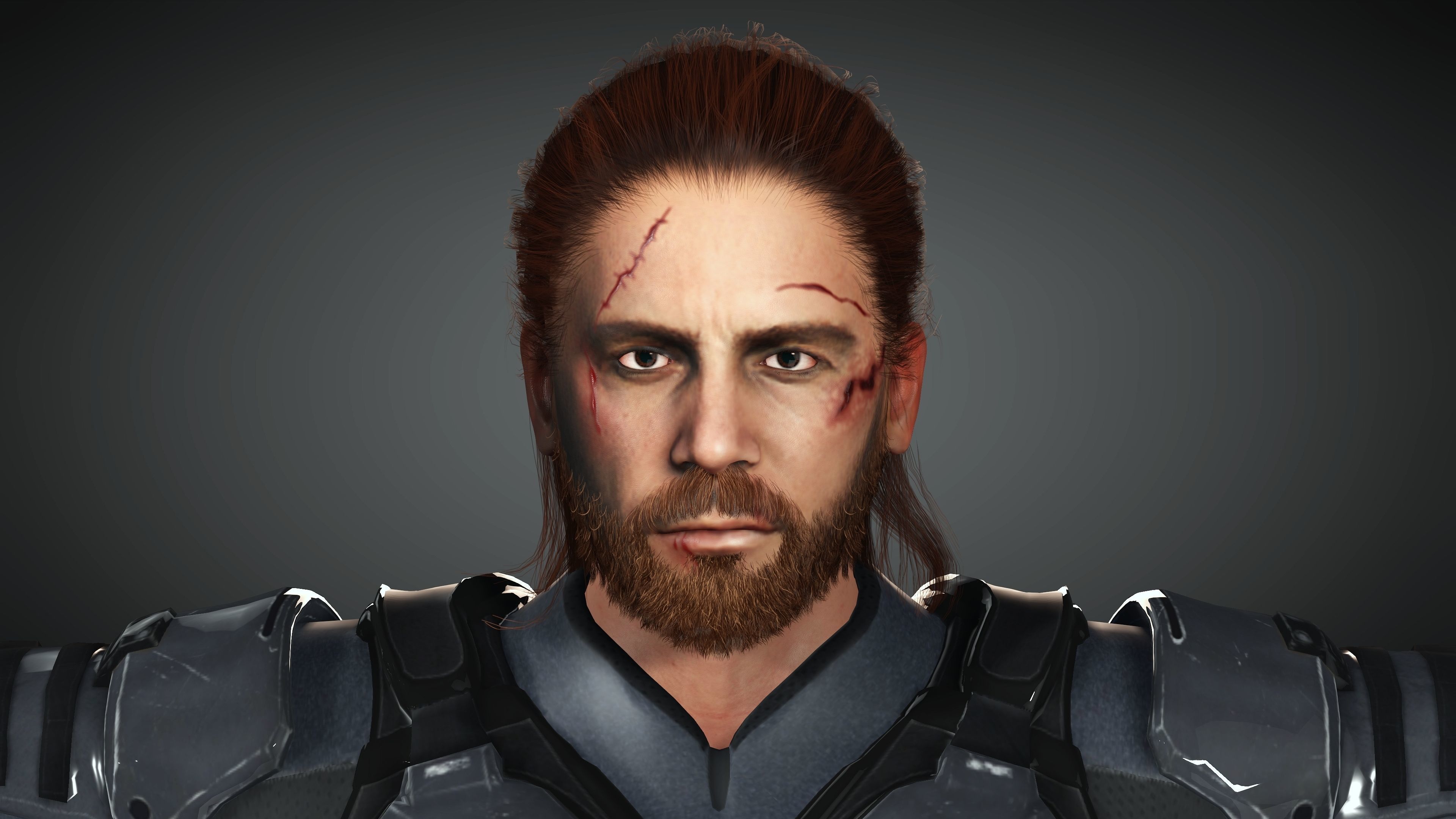 Realistic  and  Rigged Character Game Ready  3D model_2