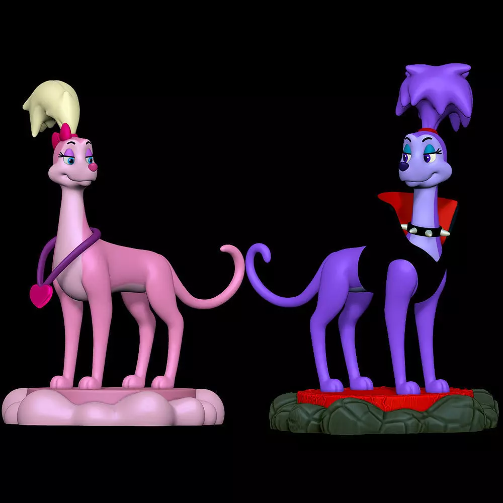 Annabelle and Belladonna - All Dogs Go To Heaven 3D print model