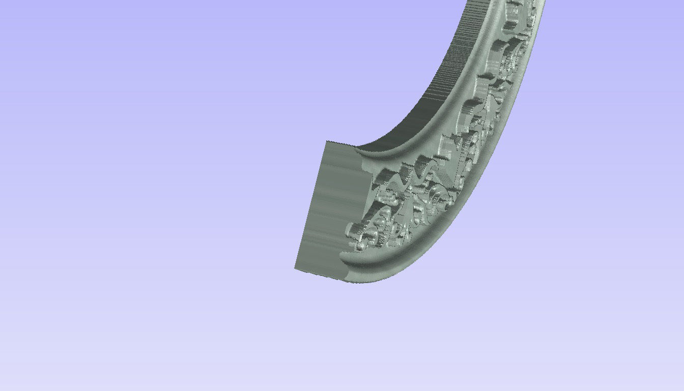 Round frame with flower ornament for pictures or mirror cnc 3D print model_9