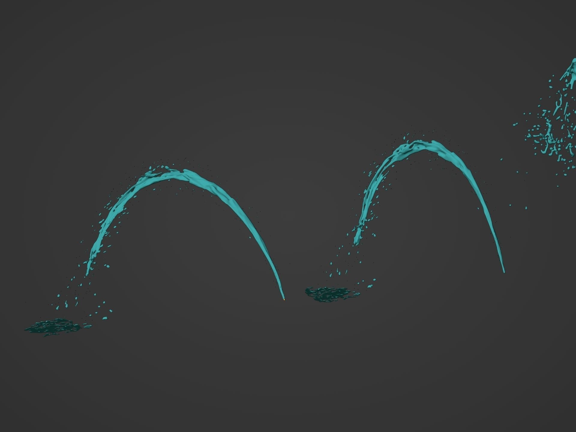 Water Splash Pack 3D model_6