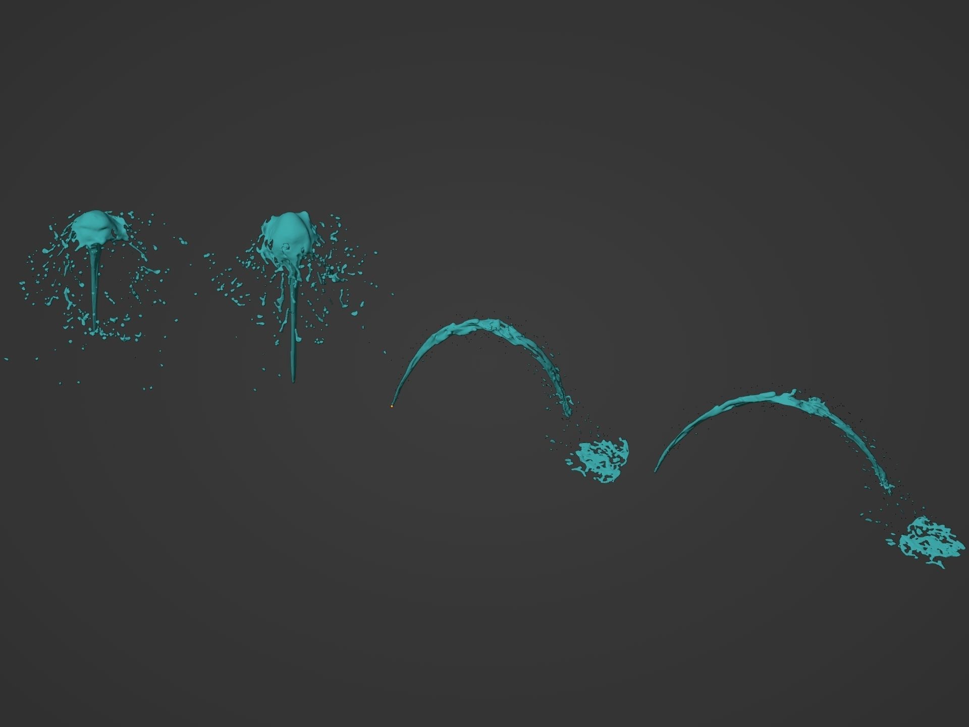 Water Splash Pack 3D model_8