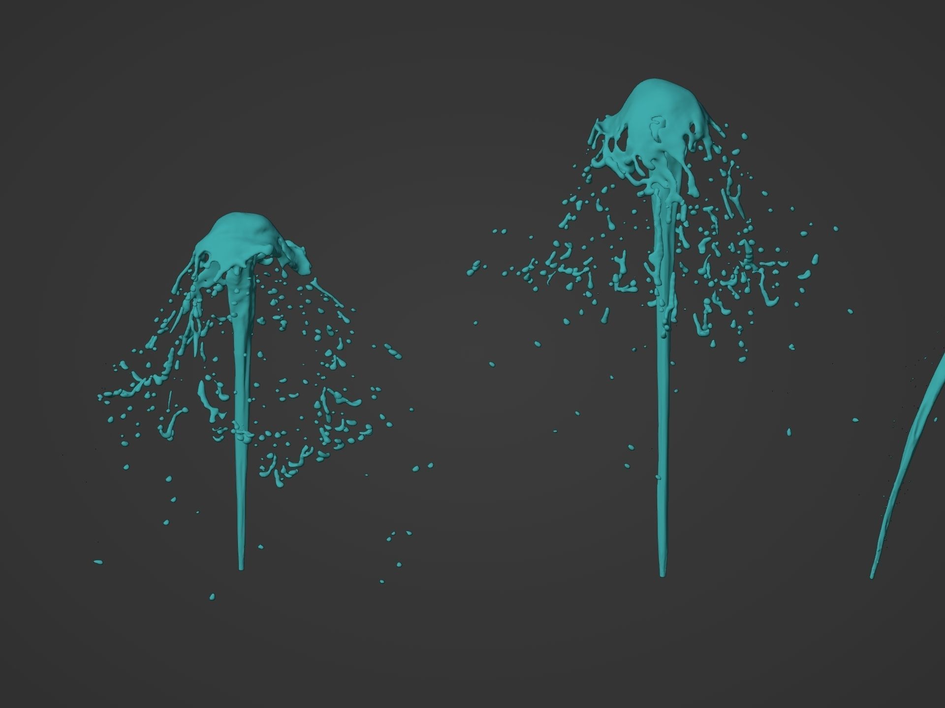 Water Splash Pack 3D model_3