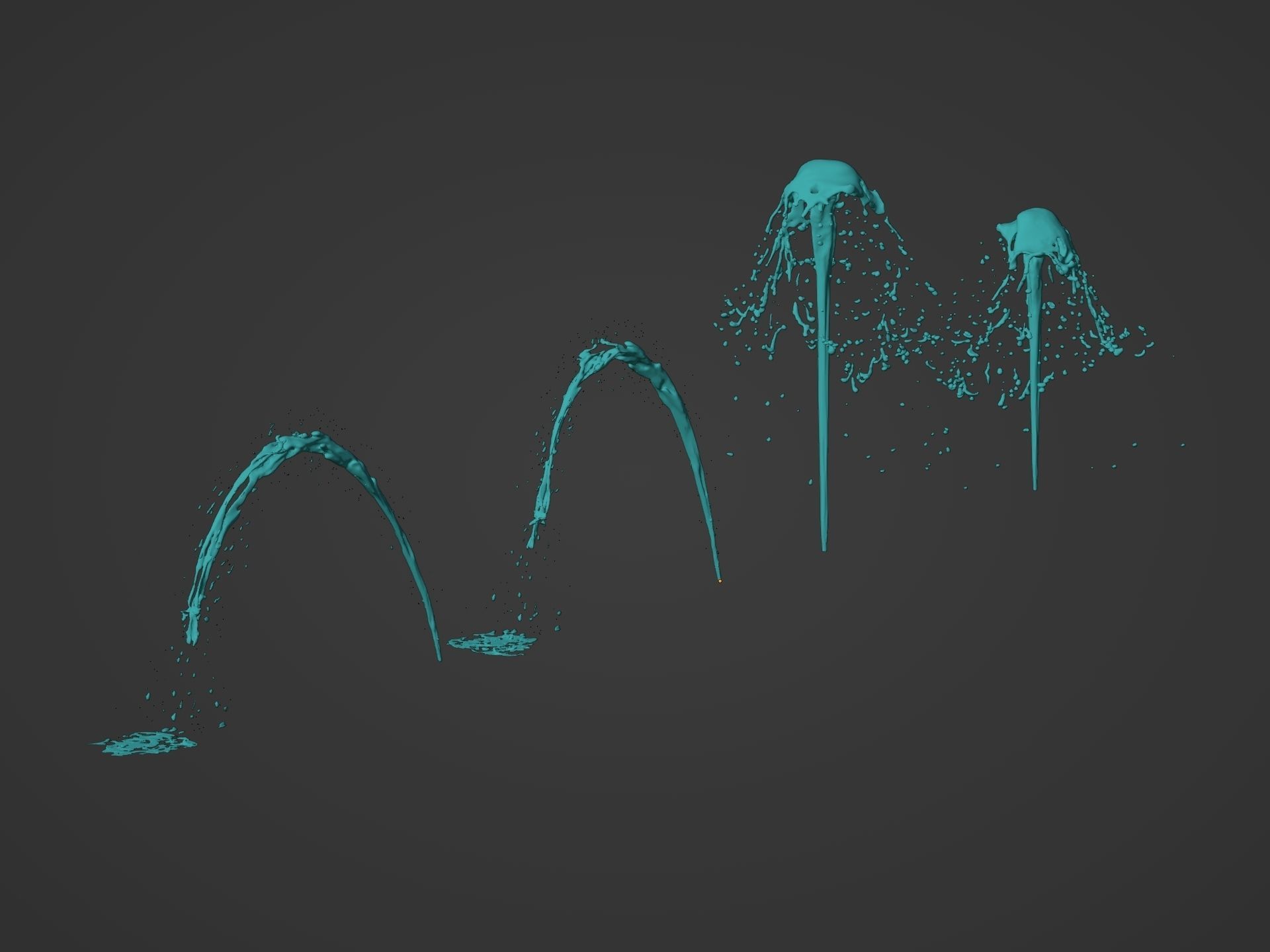 Water Splash Pack 3D model_13