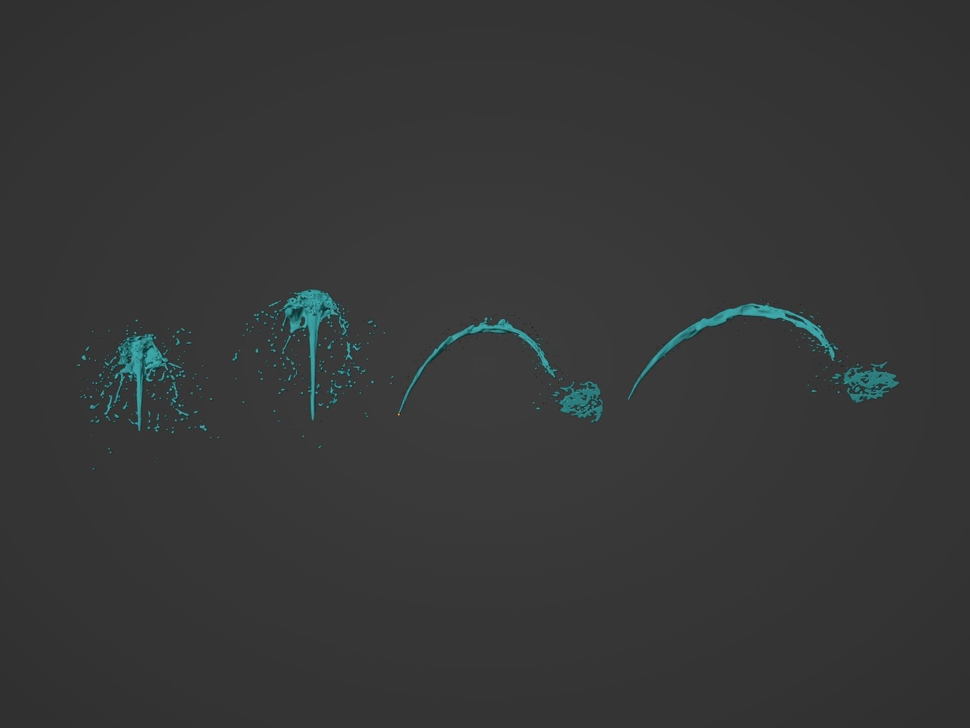 Water Splash Pack 3D model_11