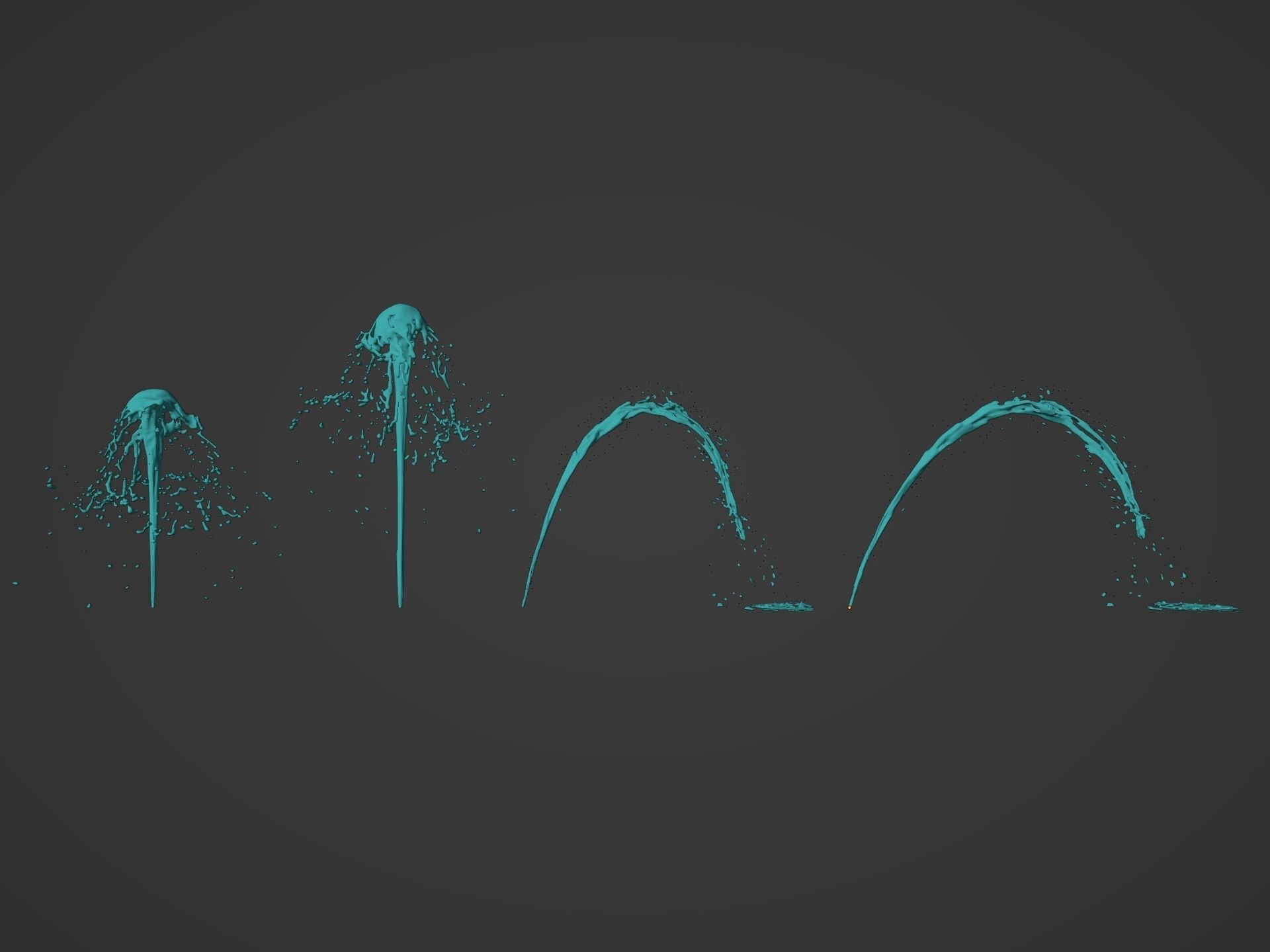 Water Splash Pack 3D model_1