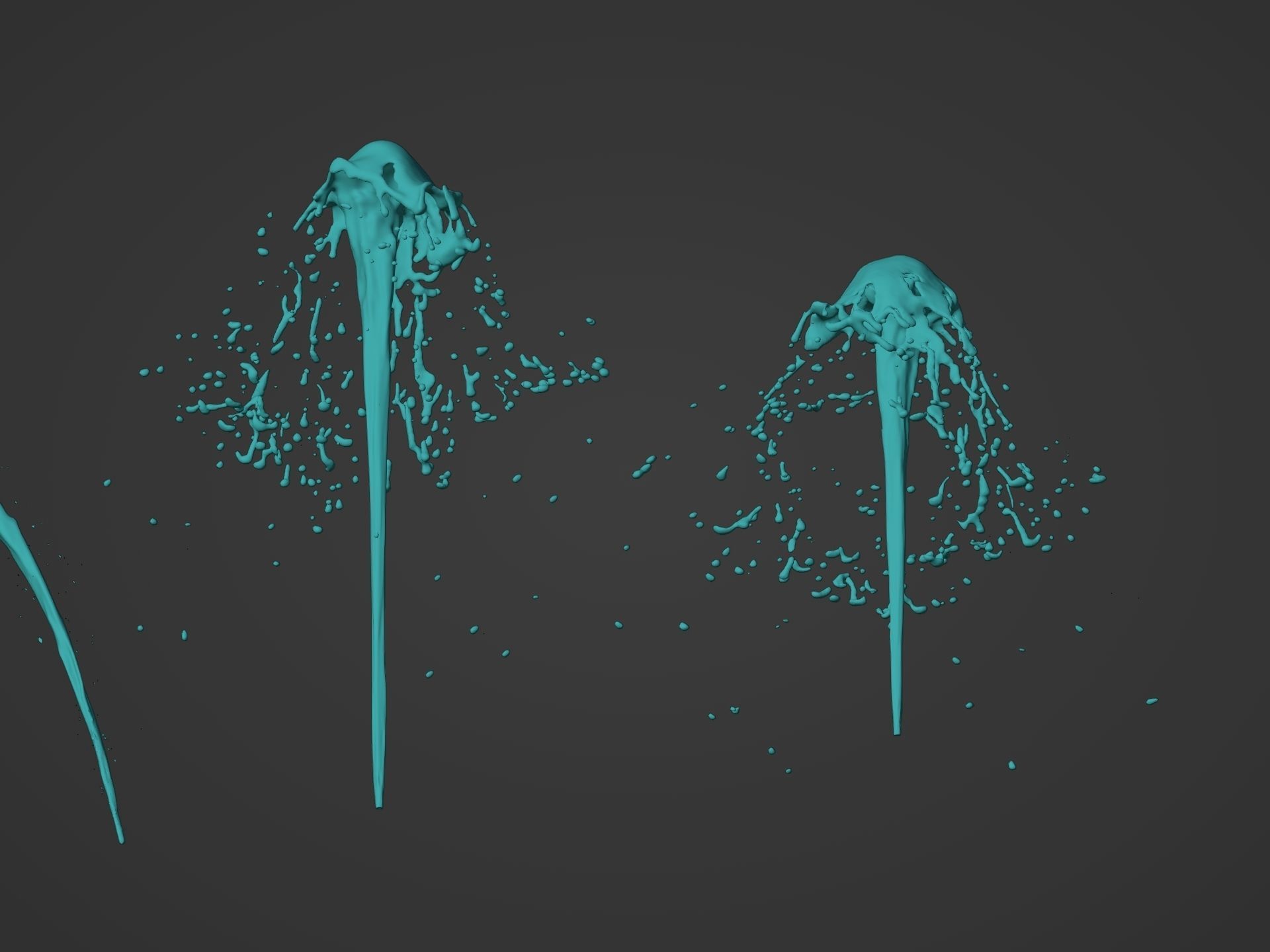 Water Splash Pack 3D model_4