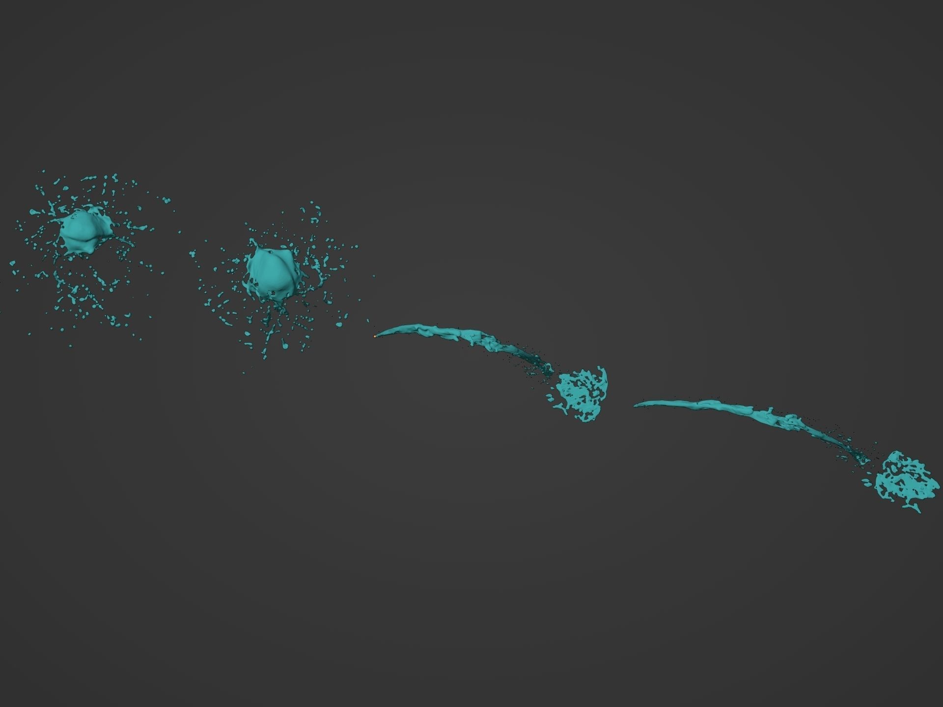 Water Splash Pack 3D model_12