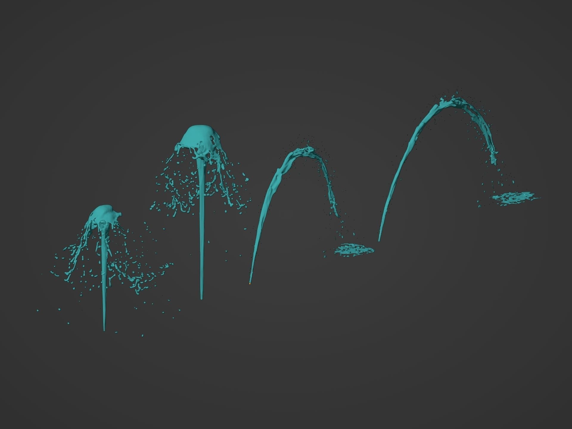 Water Splash Pack 3D model_10