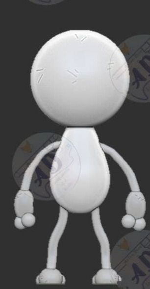 mieruko- meme chan keychain  3D print model_4