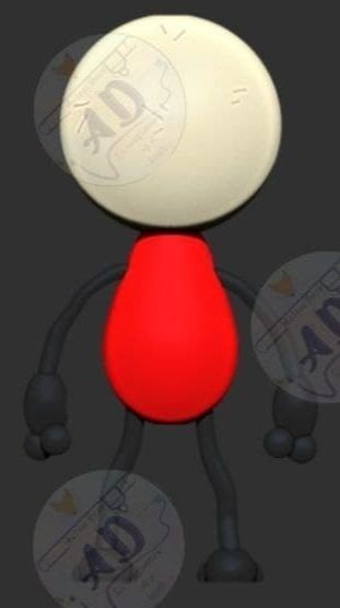 mieruko- meme chan keychain  3D print model_7