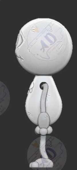 mieruko- meme chan keychain  3D print model_3