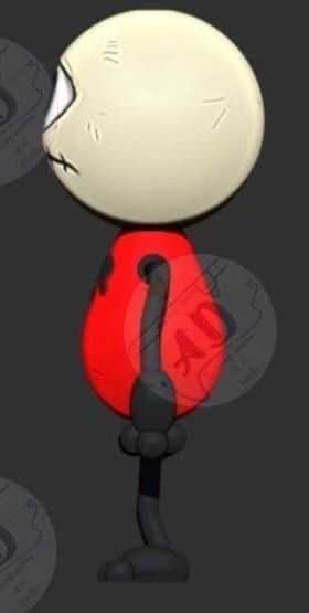 mieruko- meme chan keychain  3D print model_6