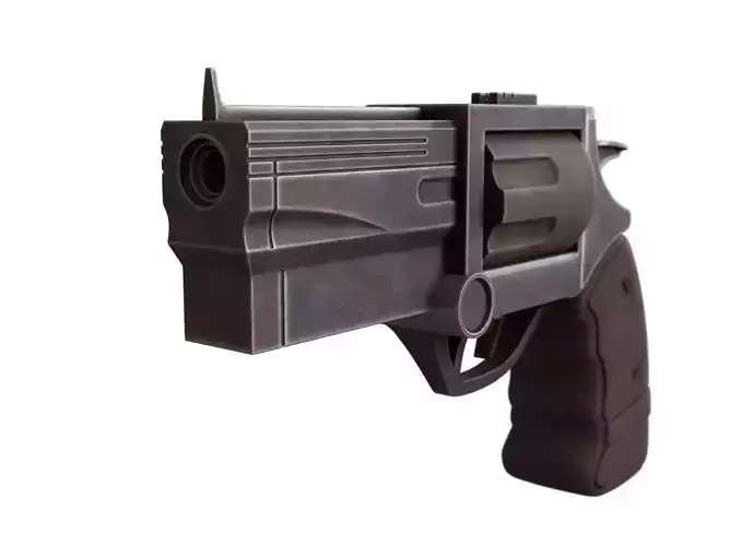 Rugged Revolver Free 3D model