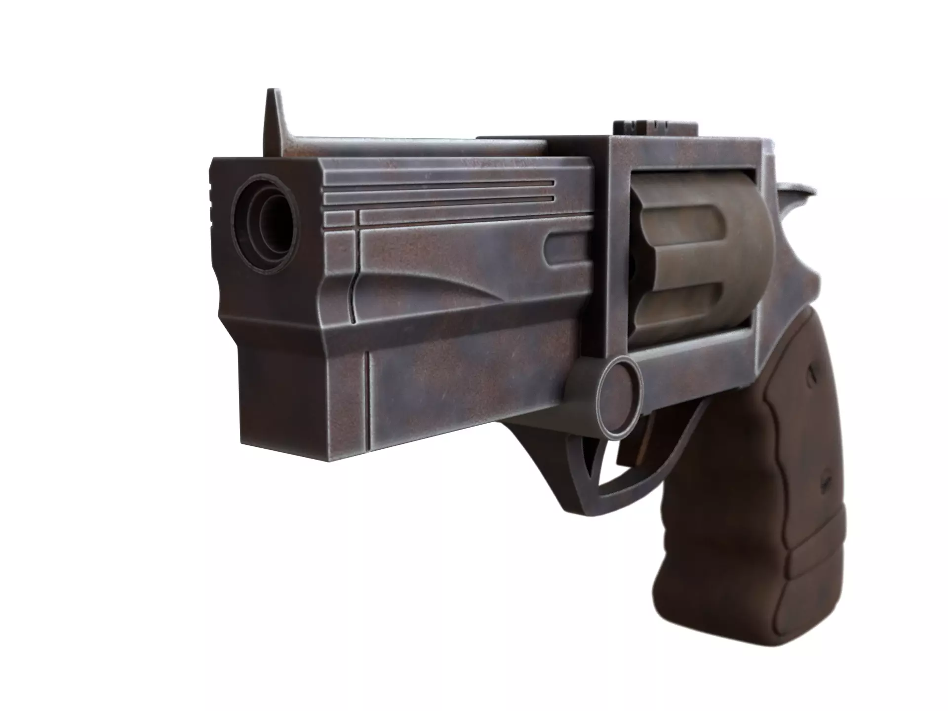 Rugged Revolver Free 3D model