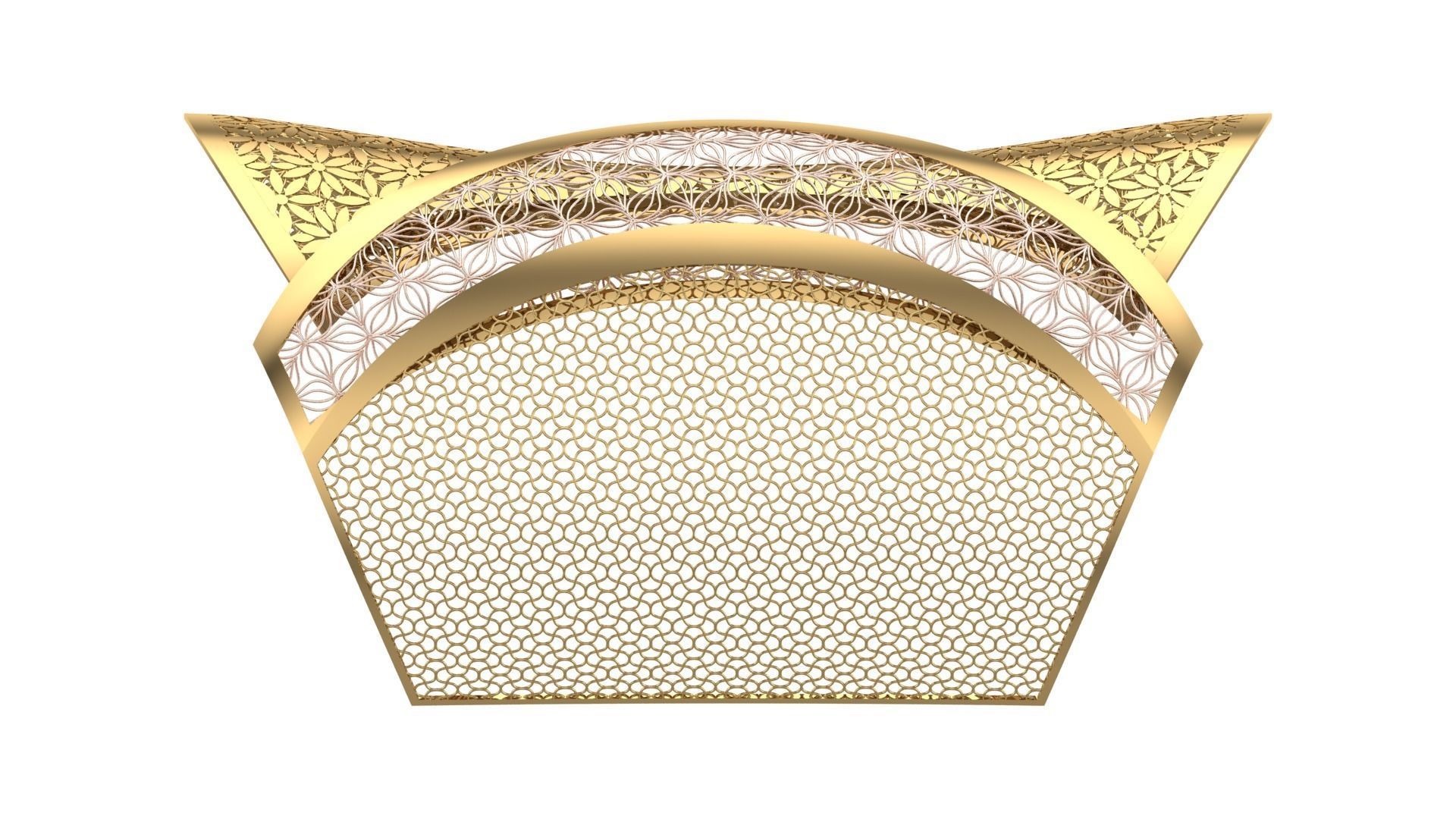 FUSION TULLE BRACELET-BK02- 3D print model_4