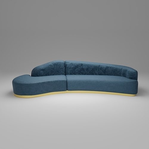 Reya Curved Sectional Sofa 3D model