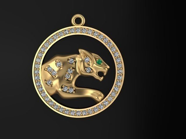 tiger necklace 3D print model