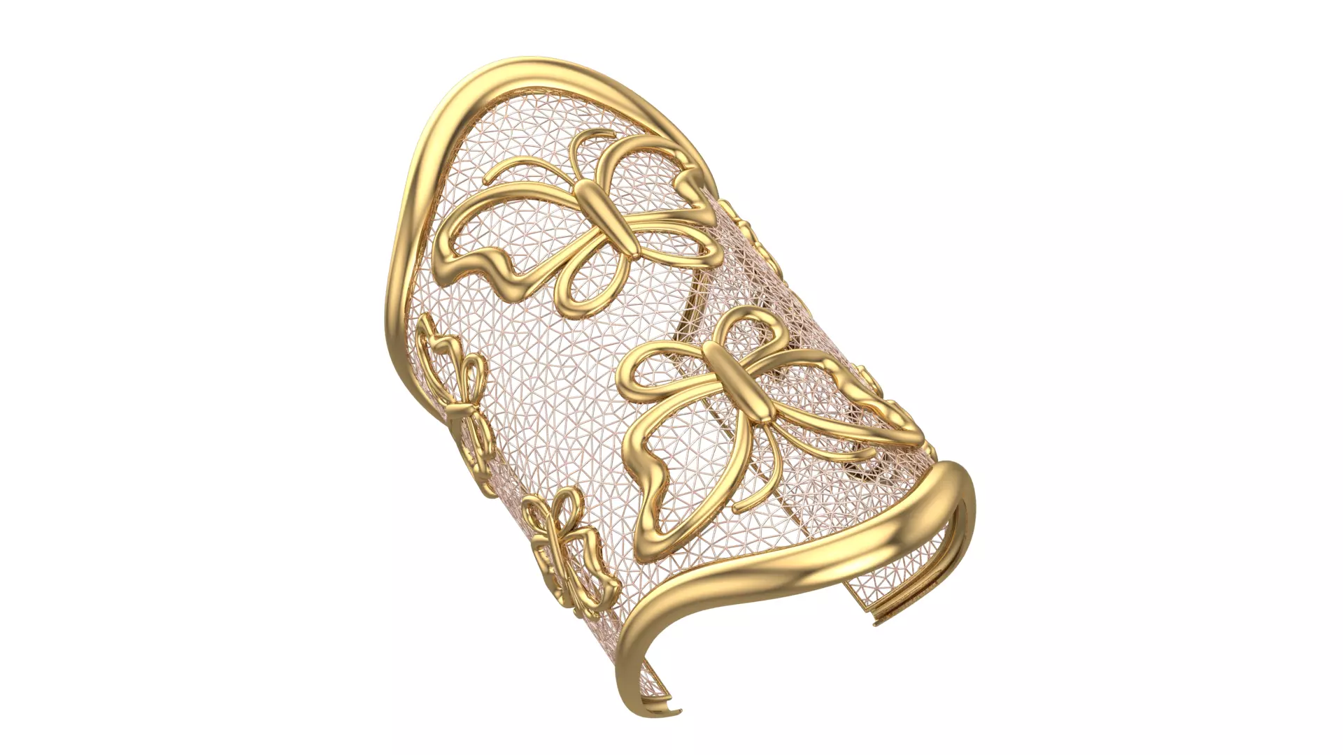 FUSION TULLE BRACELET-BK03- 3D print model