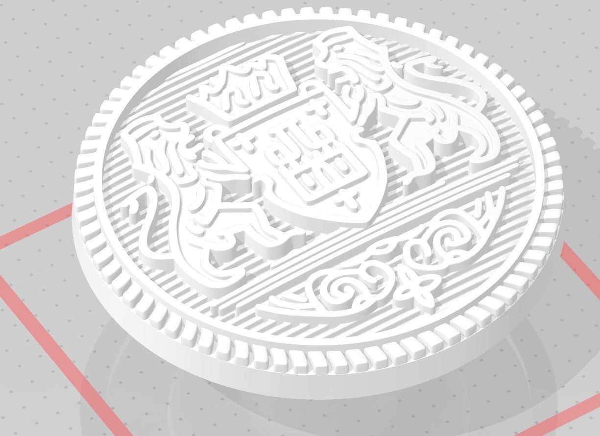  Button  with Ancient  Motif for 3D Print 3D print model_19