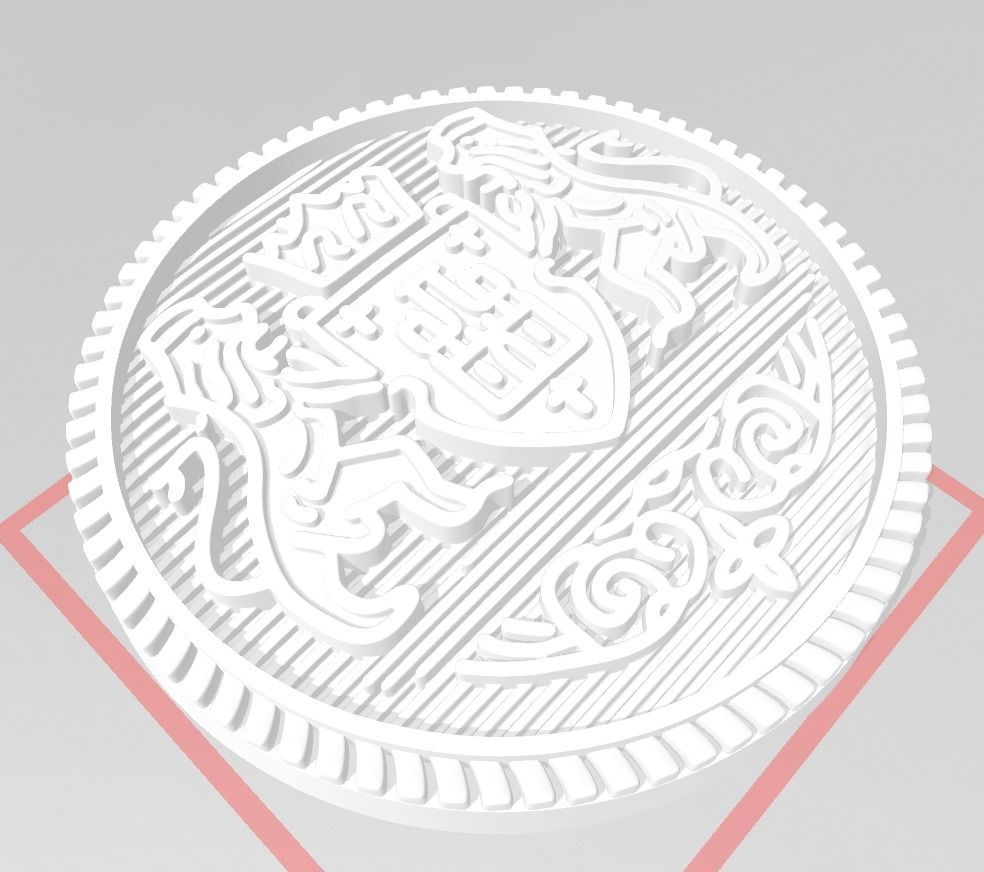  Button  with Ancient  Motif for 3D Print 3D print model_18