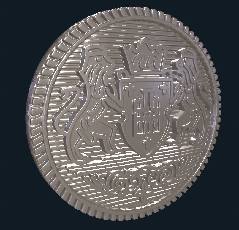 Button  with Ancient  Motif for 3D Print 3D print model_15