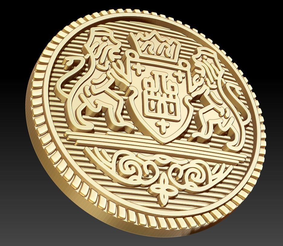  Button  with Ancient  Motif for 3D Print 3D print model_3