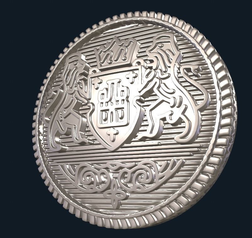  Button  with Ancient  Motif for 3D Print 3D print model_16
