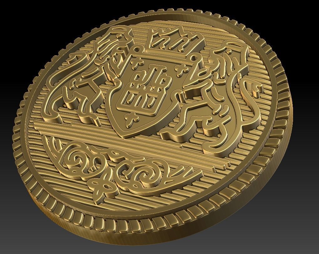  Button  with Ancient  Motif for 3D Print 3D print model_11