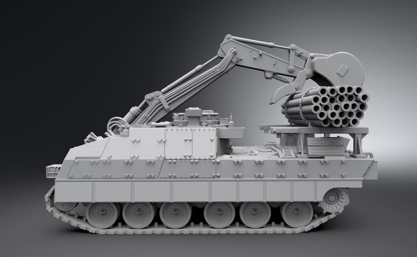 Trojan Armored Vehicle Scale model 3D print model_1