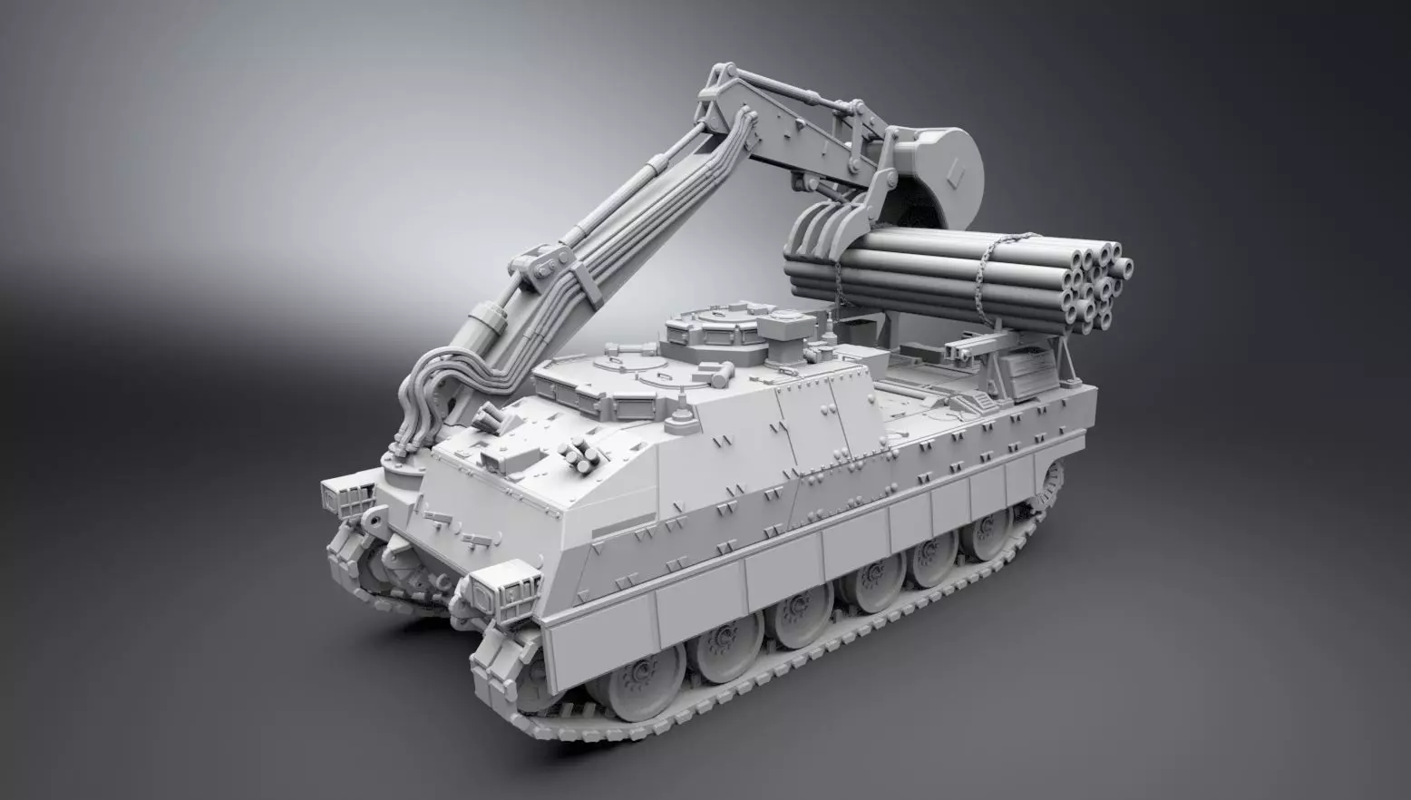 Trojan Armored Vehicle Scale model 3D print model_0