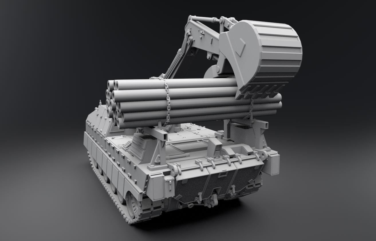 Trojan Armored Vehicle Scale model 3D print model_2
