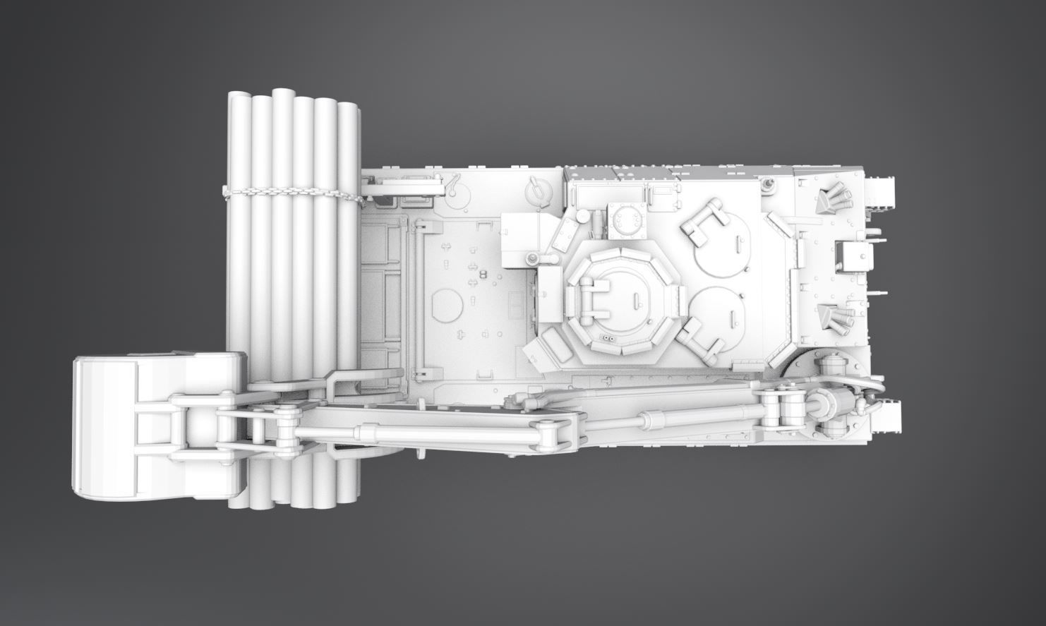 Trojan Armored Vehicle Scale model 3D print model_3